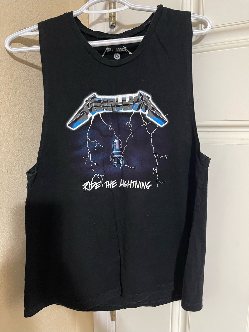 Metallica Ride the Lightning' Black Muscle Tee